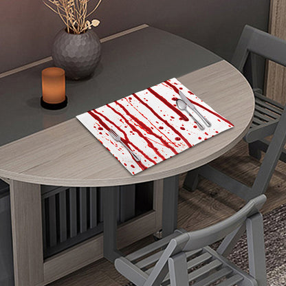 Flowing Red Blood Print Placemat
