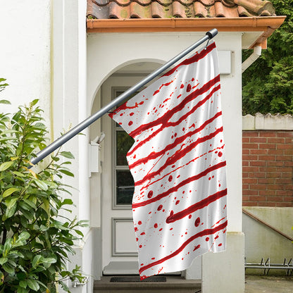 Flowing Red Blood Print Polyester Flag