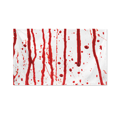 Flowing Red Blood Print Polyester Flag