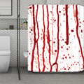 Flowing Red Blood Print Polyester Shower Curtain