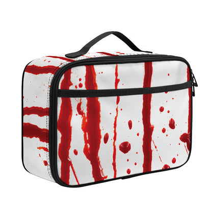 Flowing Red Blood Print Portable Lunch Bag