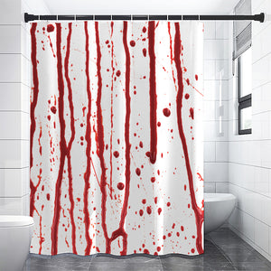 Flowing Red Blood Print Premium Shower Curtain