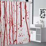 Flowing Red Blood Print Premium Shower Curtain