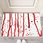 Flowing Red Blood Print Rubber Doormat