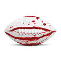 Flowing Red Blood Print Rugby Ball