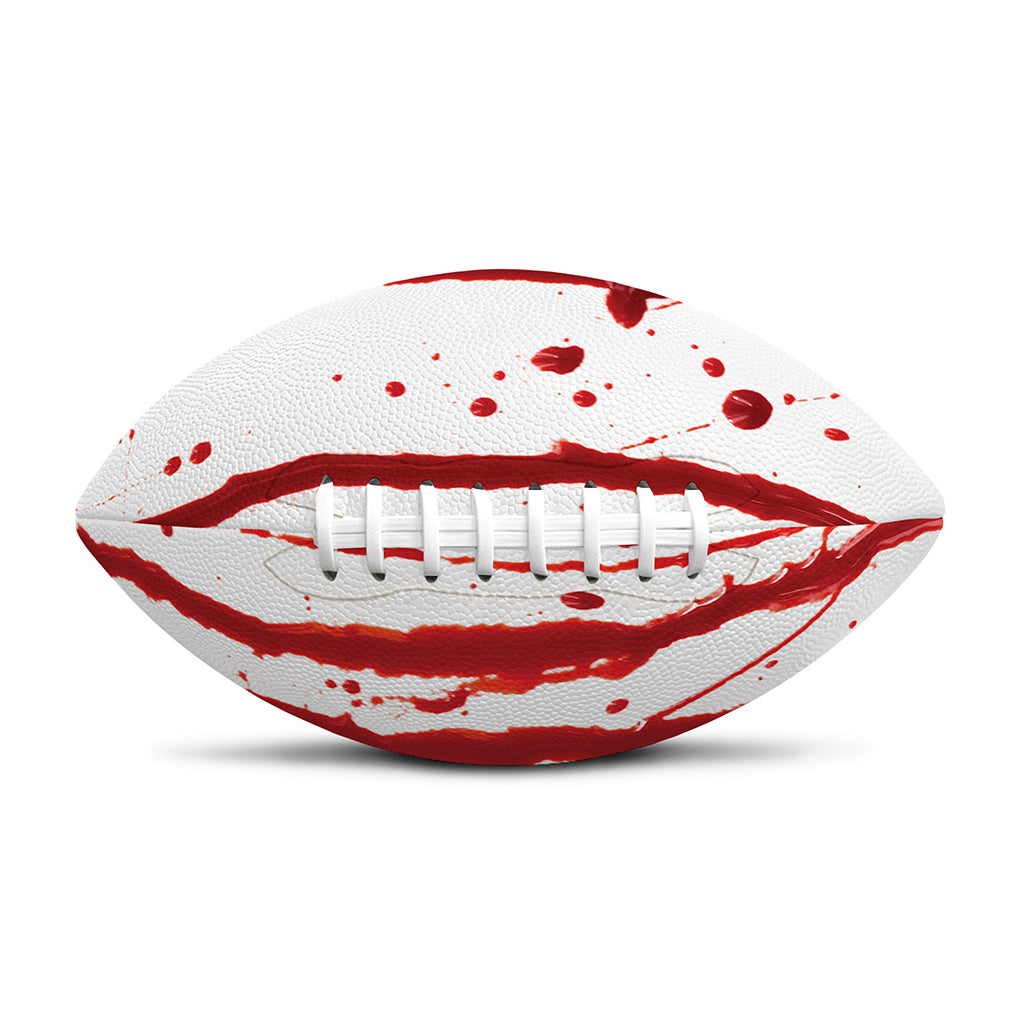 Flowing Red Blood Print Rugby Ball