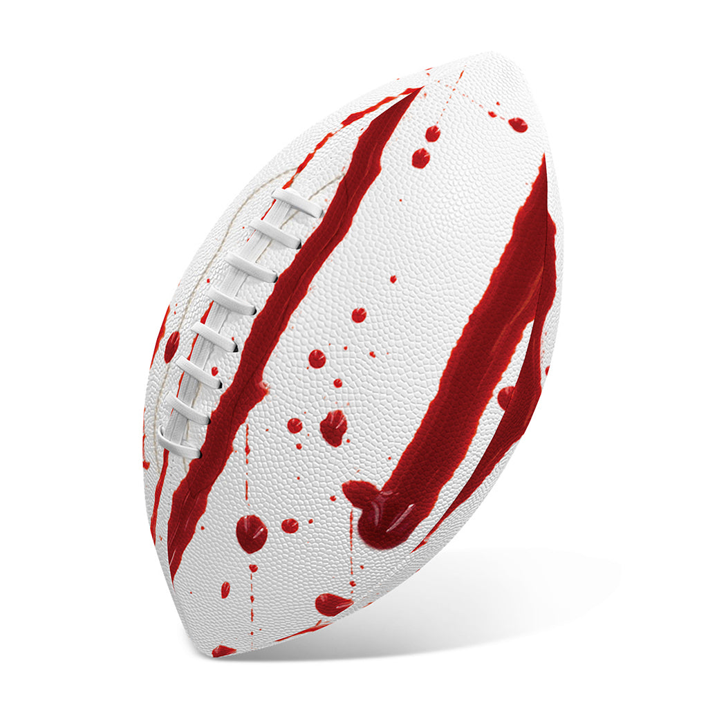 Flowing Red Blood Print Rugby Ball