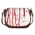 Flowing Red Blood Print Saddle Bag