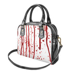 Flowing Red Blood Print Shoulder Handbag