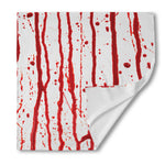 Flowing Red Blood Print Silk Bandana