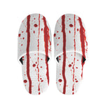 Flowing Red Blood Print Slippers