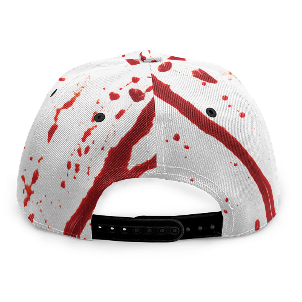 Flowing Red Blood Print Snapback Cap