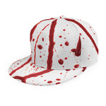 Flowing Red Blood Print Snapback Cap