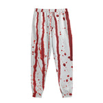 Flowing Red Blood Print Sweatpants