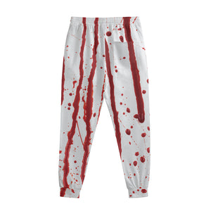 Flowing Red Blood Print Sweatpants