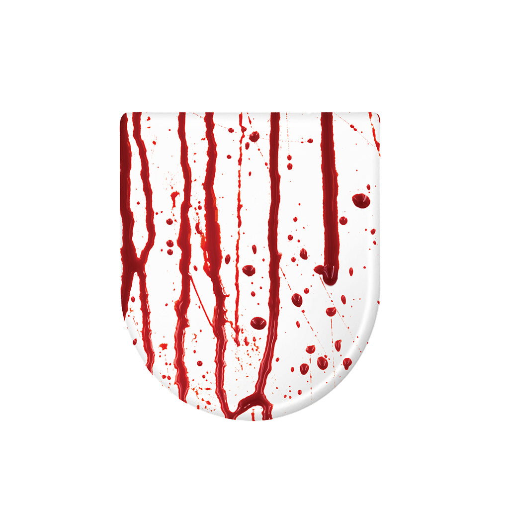 Flowing Red Blood Print Toilet Lid Cover