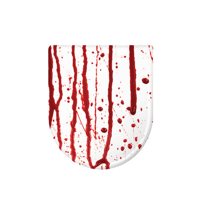 Flowing Red Blood Print Toilet Lid Cover