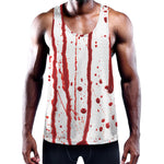 Flowing Red Blood Print Training Tank Top