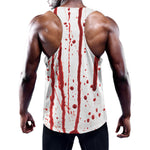 Flowing Red Blood Print Training Tank Top