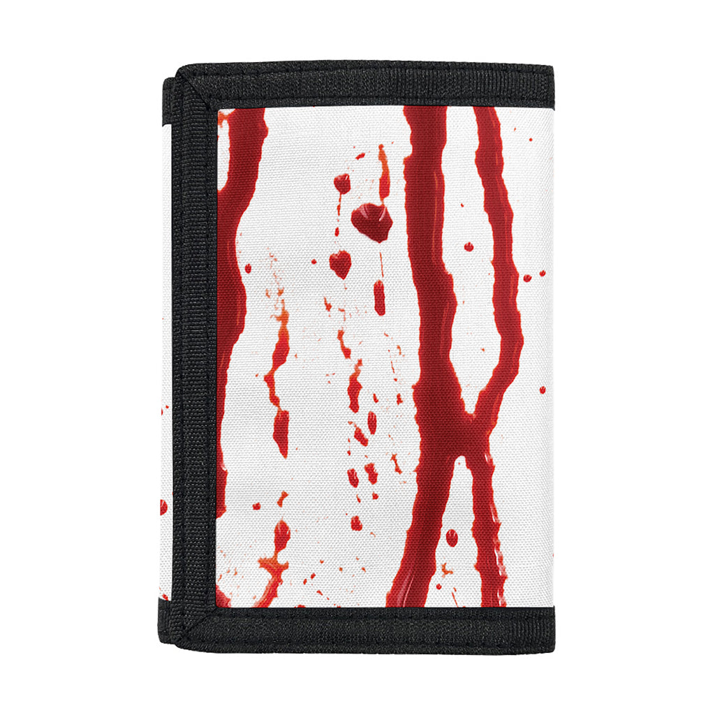 Flowing Red Blood Print Trifold Wallet