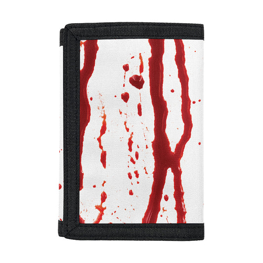 Flowing Red Blood Print Trifold Wallet