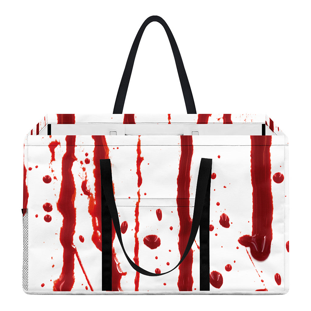 Flowing Red Blood Print Utility Tote Bag