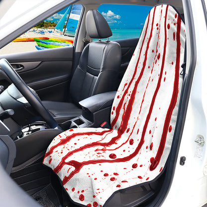 Flowing Red Blood Print Waterproof Car Seat Cover