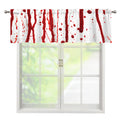 Flowing Red Blood Print Window Valance