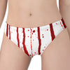 Flowing Red Blood Print Women's Panties