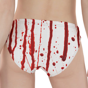 Flowing Red Blood Print Women's Panties