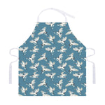 Flying Crane Bird Pattern Print Adjustable Apron