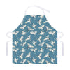 Flying Crane Bird Pattern Print Adjustable Apron