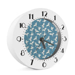 Flying Crane Bird Pattern Print Alarm Clock
