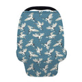 Flying Crane Bird Pattern Print Baby Seat Cover