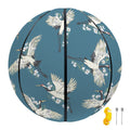 Flying Crane Bird Pattern Print Basketball