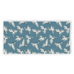 Flying Crane Bird Pattern Print Beach Towel