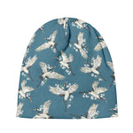 Flying Crane Bird Pattern Print Beanie