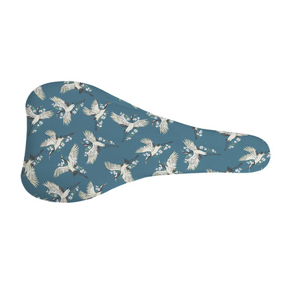 Flying Crane Bird Pattern Print Bicycle Seat Cover