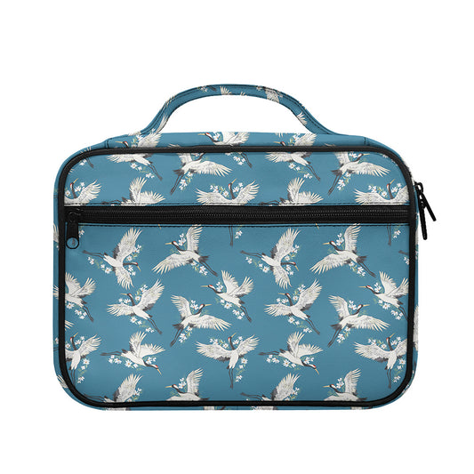Flying Crane Bird Pattern Print Briefcase Bible Bag