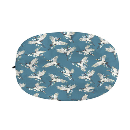 Flying Crane Bird Pattern Print Car Side Mirror Covers