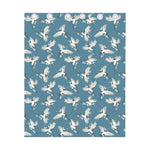 Flying Crane Bird Pattern Print Curtain