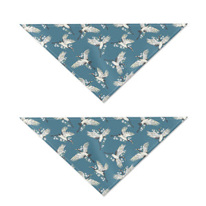 Flying Crane Bird Pattern Print Dog Bandana