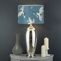 Flying Crane Bird Pattern Print Drum Lamp Shade