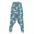 Flying Crane Bird Pattern Print Hammer Pants