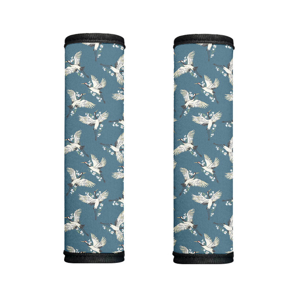 Flying Crane Bird Pattern Print Handle Covers