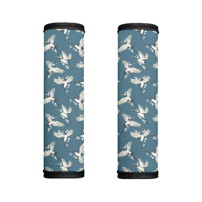 Flying Crane Bird Pattern Print Handle Covers