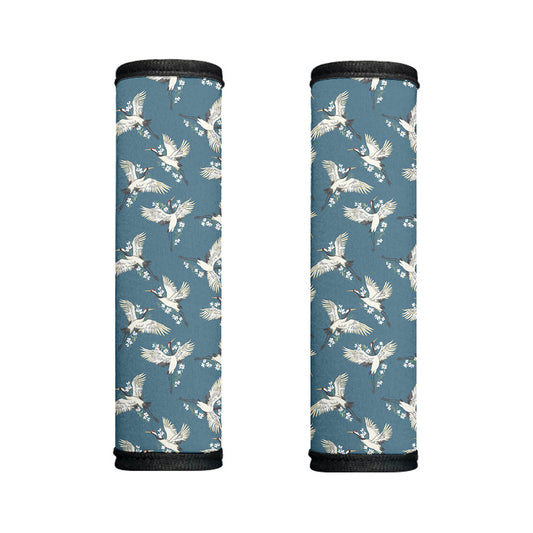 Flying Crane Bird Pattern Print Handle Covers