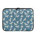 Flying Crane Bird Pattern Print Laptop Sleeve
