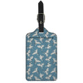 Flying Crane Bird Pattern Print Luggage Tag