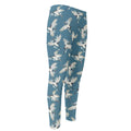 Flying Crane Bird Pattern Print Men's Compression Pants